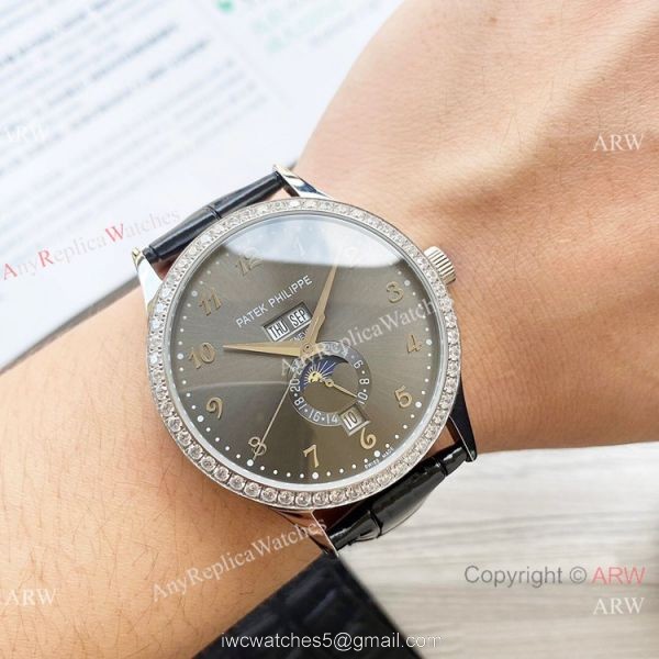 Clone Patek Philippe Calatrava Annual calendar Watch Olive Green Dial Clone Patek Philippe Calatrava Annual calendar Watch Olive Green Dial
