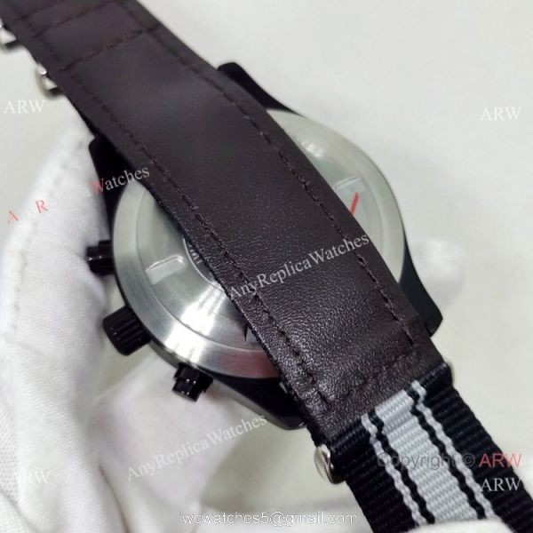 New Copy IWC Pilots Blacksteel Nylon Strap Watch Automatic New Copy IWC Pilots Blacksteel Nylon Strap Watch Automatic