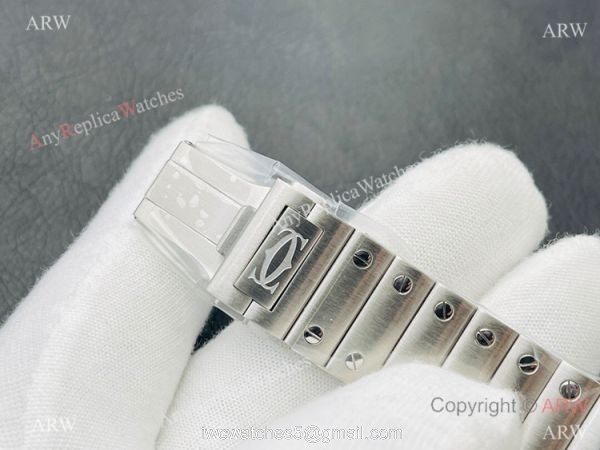 V8 Factory Super Clone Cartier Skeleton Santos Swiss Ronda4S20 Watch Two Tone Rose Gold V8 Factory Super Clone Cartier Skeleton Santos Swiss Ronda4S20 Watch Two Tone Rose Gold
