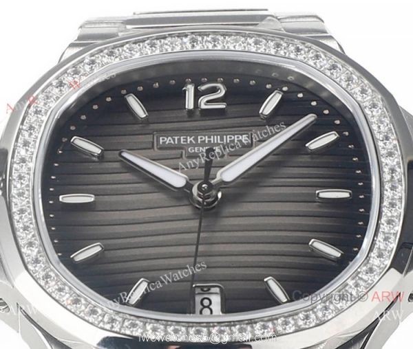 Swiss Cal.324 SC Patek Philippe Lady-Nautilus Watch Stainless steel Diamond bezel Swiss Cal.324 SC Patek Philippe Lady-Nautilus Watch Stainless steel Diamond bezel