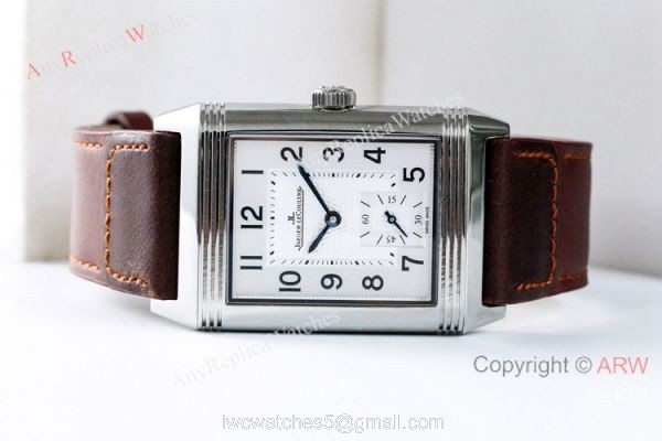 AN Factory Swiss Replica Jaeger-LeCoultre Reverso Duoface White Face Watches AN Factory Swiss Replica Jaeger-LeCoultre Reverso Duoface White Face Watches