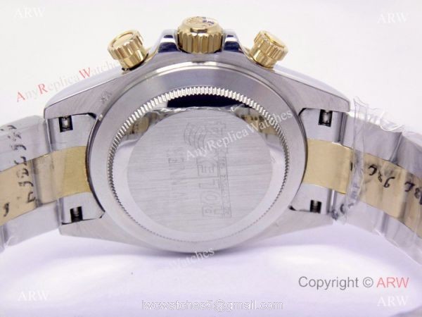 High Quality Daytona 2-Tone White Face Diamond Watch