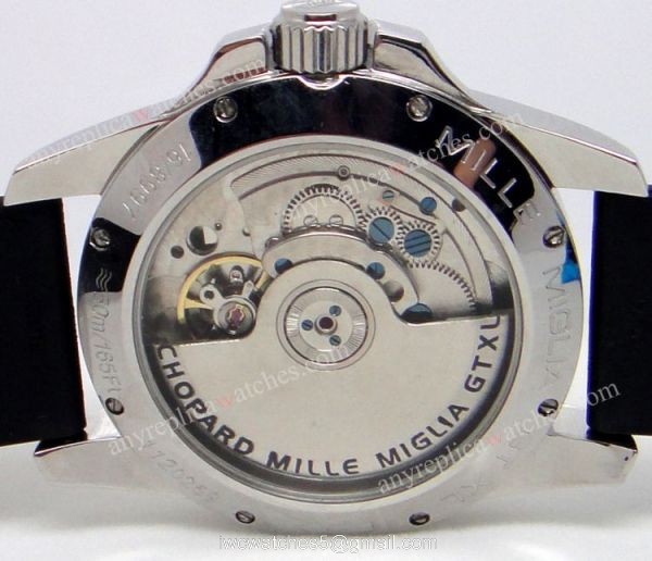 Replica Chopard Gran turismo Watch XL Gray Dial w/rubber band