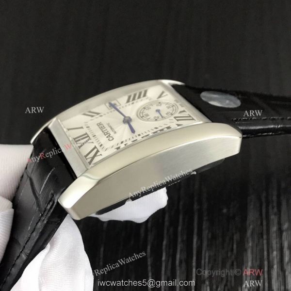 Swiss Grade Replica Cartier Tank Stainless Steel Watch 34mm