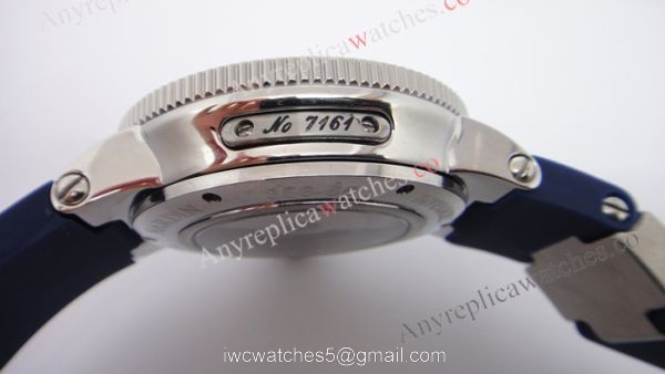 Ulysse Nardin Marine Blue Seal SS Blue Rubber Replica Watch