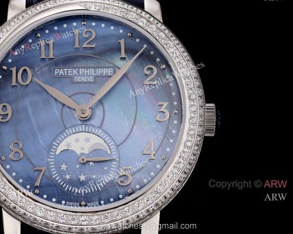 2020 New Patek Philippe Complications 4968r Replica Watch Blue Mother of Pearl Dial