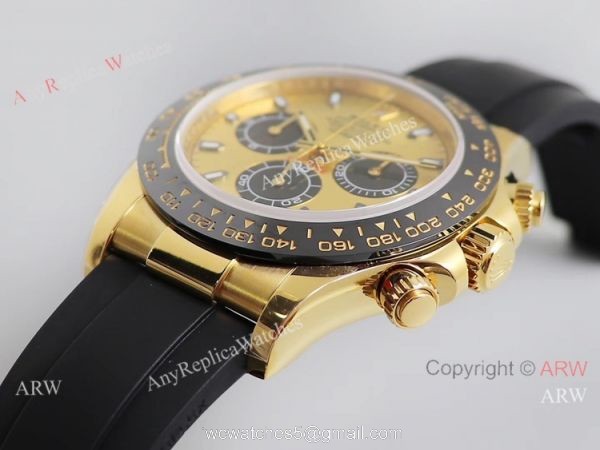 Noob Factory V3 Rolex Daytona Men Watch Gold Case Oysterflex Strap