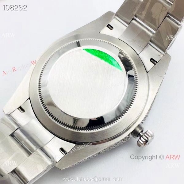 Rolex Datejust 41 SS Iced Out Watch Best AAA Replica Watches China