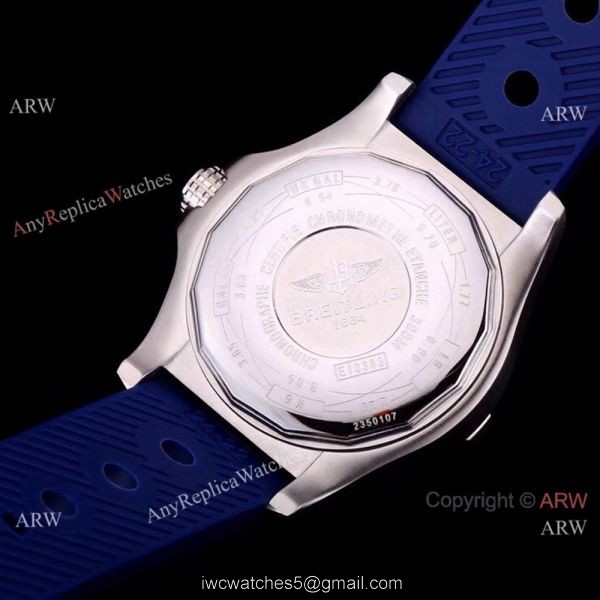 2018 New Breitling Avenger Blackbird Replica Watch Blue Band w Blue Face