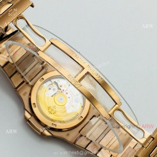 PPF V4 Patek Philippe Nautilus Rose Gold Replica Watch Swiss Grade 1