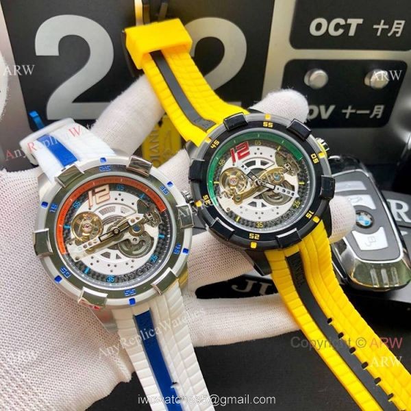 Replica Invicta S1 Rally Automatic Yellow Rubber Strap Men Watch