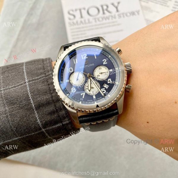 Vintage Style Breitling Premier Replica Watch Stainless Steel
