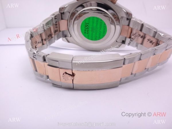 2-Tone Rose Gold Rolex Yacht-Master II Watch Blue Ceramic w/ Countdown Function