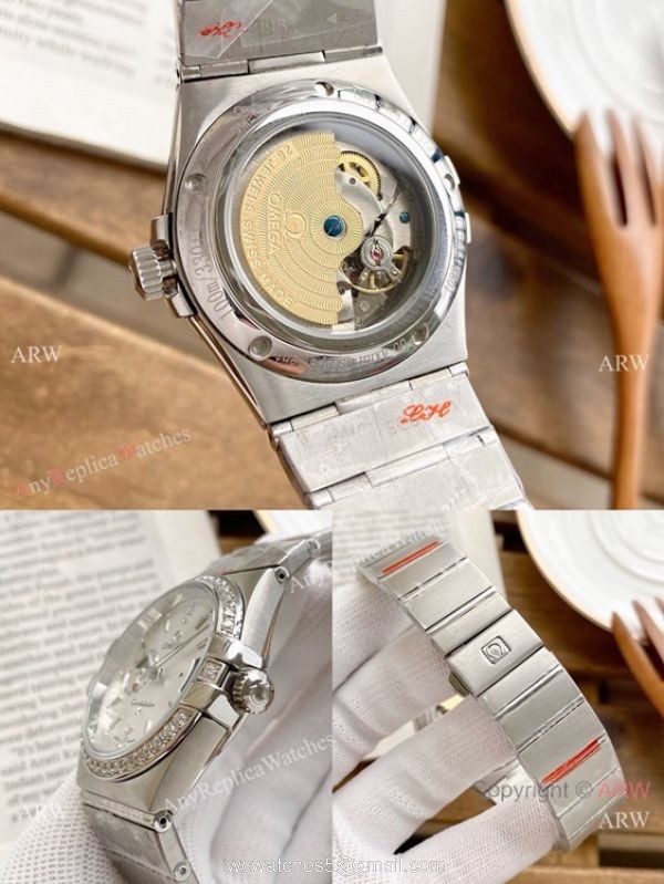 Copy Omega Constellation Moonphase Watch Stainless Steel 39mm