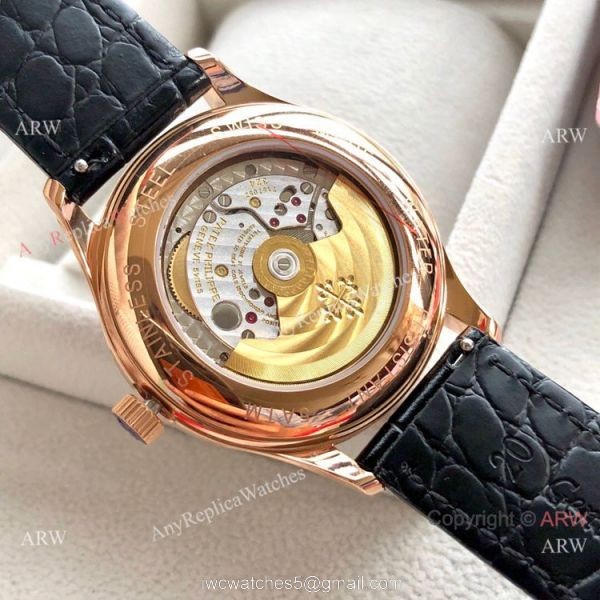 Super Clone Patek Philippe Moonphase Gold Diamond Watch 40MM