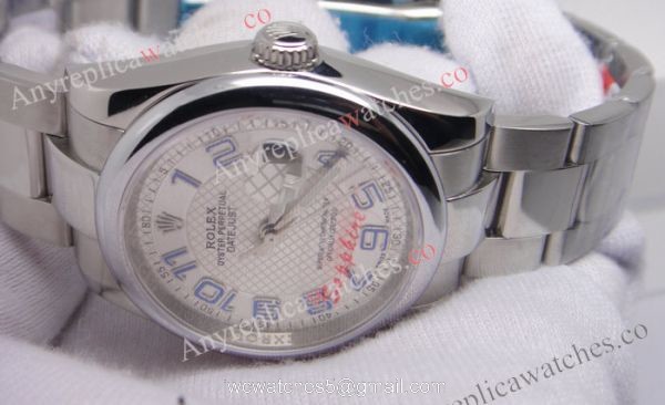 Rolex Datejust NEW Blue Arabic Markers Oyster watch 36mm