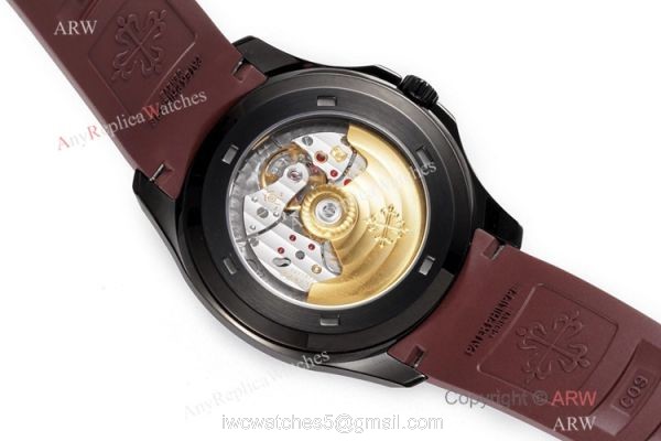 Swiss Grade Copy Patek Philippe Aquanaut Brown Rubber Strap Watch 40mm