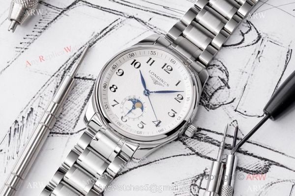 Swiss Copy Longines Master Collection Moonphase Watch Stainless Steel 40mm