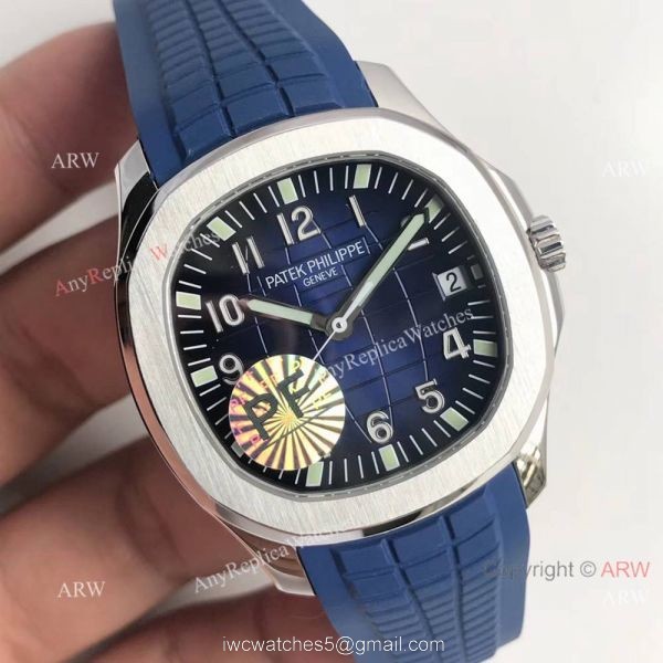 Fake Patek Philippe Aquanaut Swiss Cal324 Watch Blue Dial