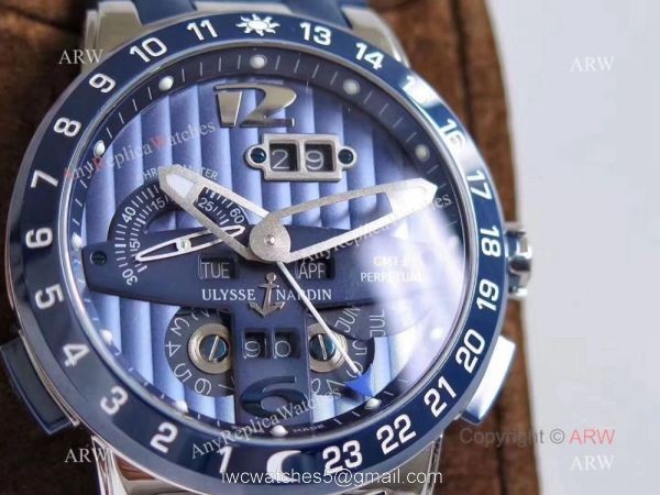 Replica Ulysse Nardin El Toro Black Toro Blue Dial Watch Swiss Grade