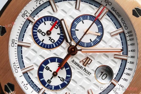 JH AUDEMARS PIGUET 26400SO CAL.3126 44MM ROSE GOLD CASE WATCH
