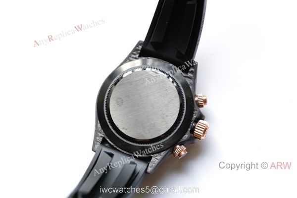 Swiss Grade 1 Replica Rolex Daytona Rubber Band Carbon Fiber Watch