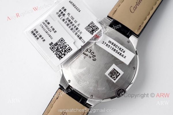 1-1 Best Edition AF Factory Ballon Bleu Cartier Leather Strap Watch 42mm