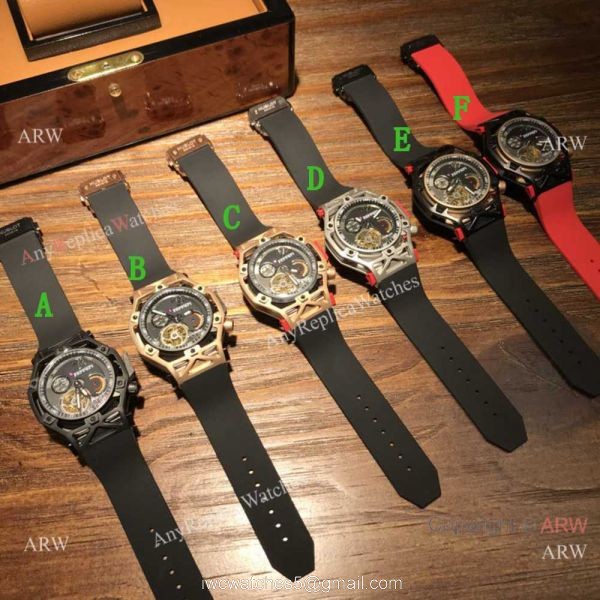 Swiss Copy Hublot Techframe Ferrari 70th Anniversary Watch SS Skeleton Case