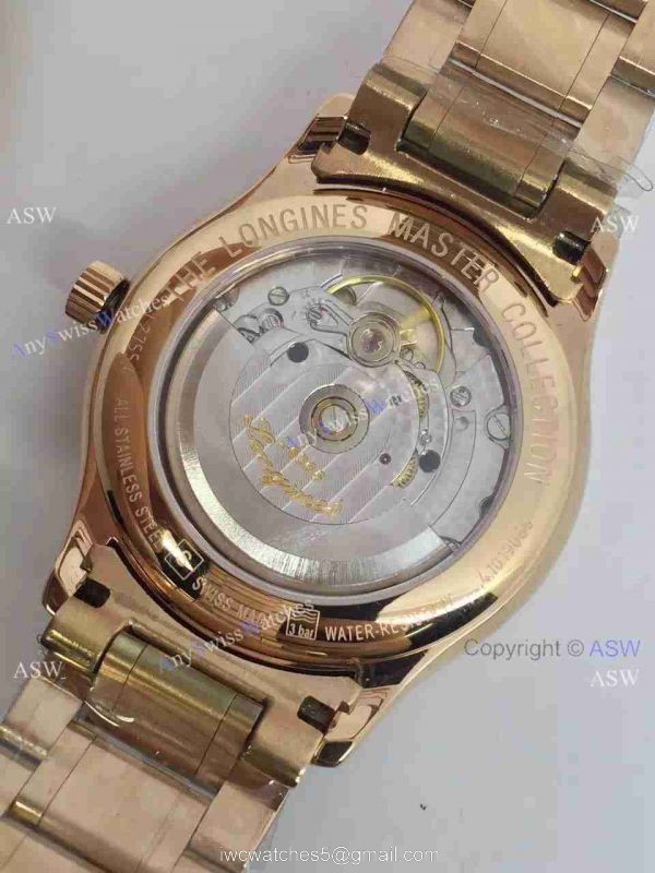 Copy Swiss Longines Master Collection Watch Chronograph Yellow Gold