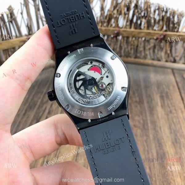 Copy Hublot Classic Fusion Black Case Automatic Watches 42mm