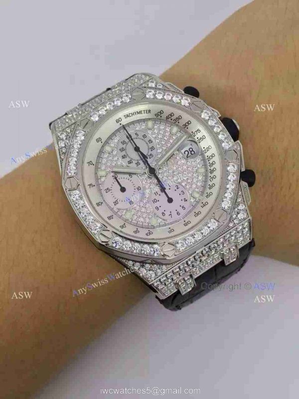 Swiss Replica Audemars Piguet Watch Diamond Dial / Diamond Case