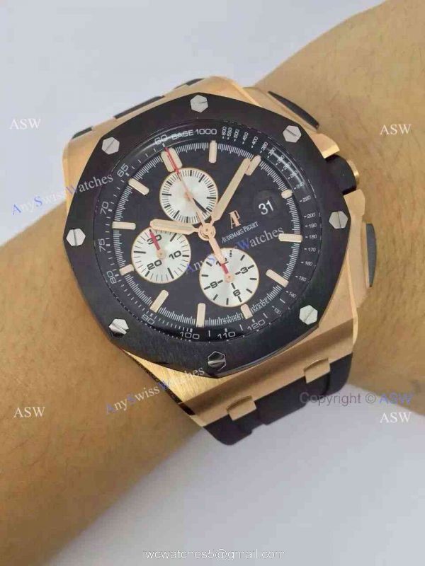 Swiss Audemars Piguet Royal Oak Offshore EARRICHELLO Replica Watch ROSE GOLD