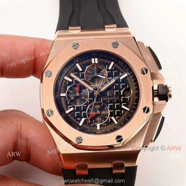Replicas Audemars Piguet Royal Oak Offshore 44mm Watch Dark Blue Face