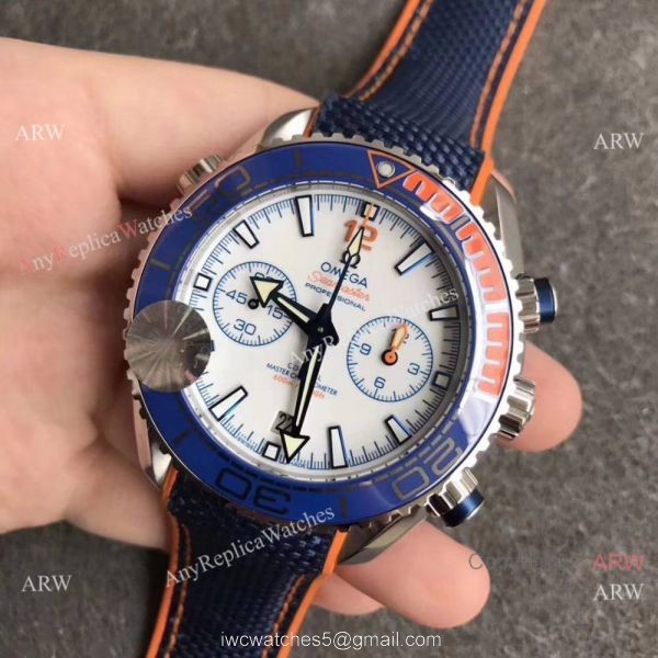 (OM) Swiss Grade Copy Omega Seamaster 9900 Blue Ceramic Bezel Watch
