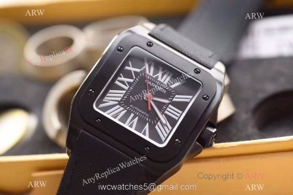 Cartier Santos 100th Anniversary Black Watch Swiss Grade Replica
