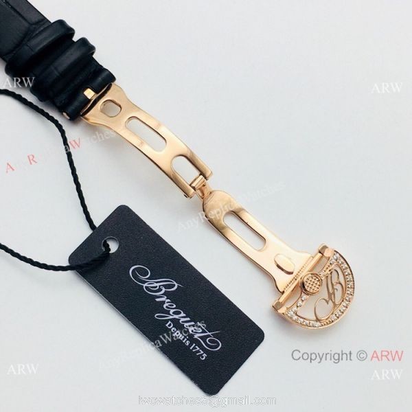 Swiss 1:1 Replica Breguet Reine De Naples Iced Out Watch Ladies