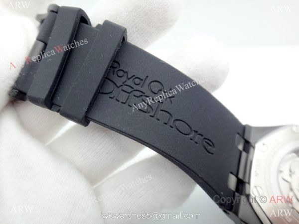 Solid Black Audemars Piguet Royal Oak Offshore Automatic Watch