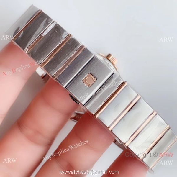 VSF Swiss Omega Constellation Co-Axial 38mm 2-Tone Rose Gold Brown Dial Copy Watch