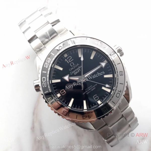 Swiss Grade Omega Seamaster GMT 600m Replica Watch SS New Bezel