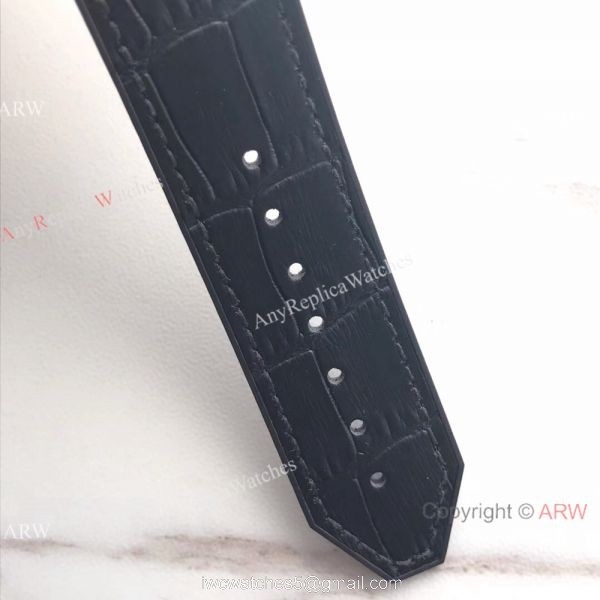 Swiss Hublot HUB1112 Classic Fusion Titanium Watch Black Gummy Strap