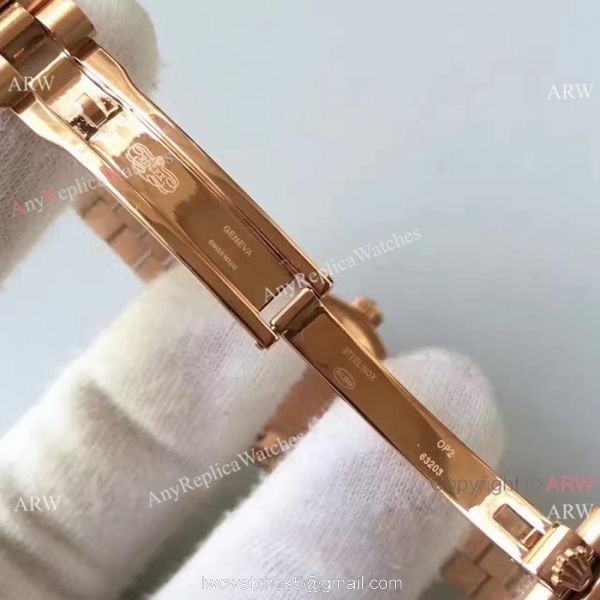 Rose Gold Rolex Datejust Rolex Replica Presidential Diamond Watch
