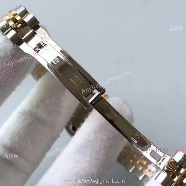New Style Rolex Datejust Jubilee Replica Watch Two Tone Women Size
