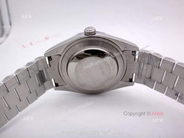 Buy AAA Quality Copy Rolex Day Date Black Roman Watch Men Size 36mm