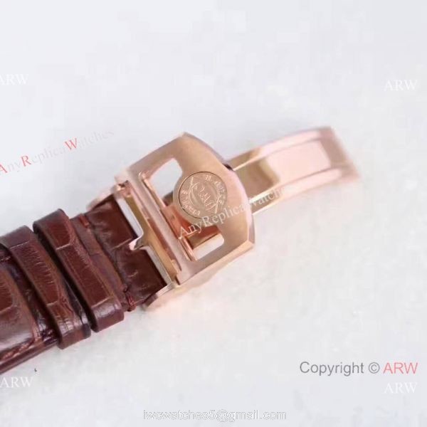 New IWC Portugieser 7 days power reserve Replica Watch Rose Gold White
