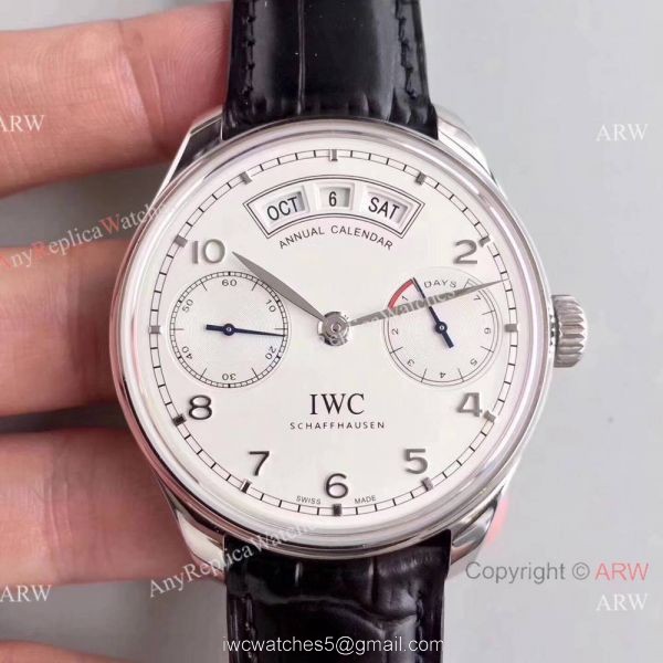 Swiss Replica IWC Portugieser Annual Calendar IW503504 Watch Gold Markers
