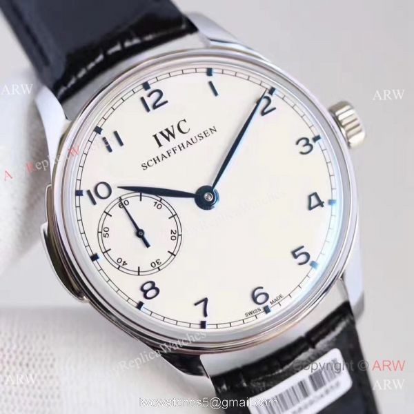 High Quality IWC Portuguese Minute Repeater White Dial SS Watch Low Price