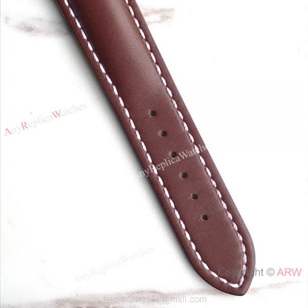 Swiss Grade Breitling Colt Automatic Chronometre 500m Watch White Dial Brown Leather