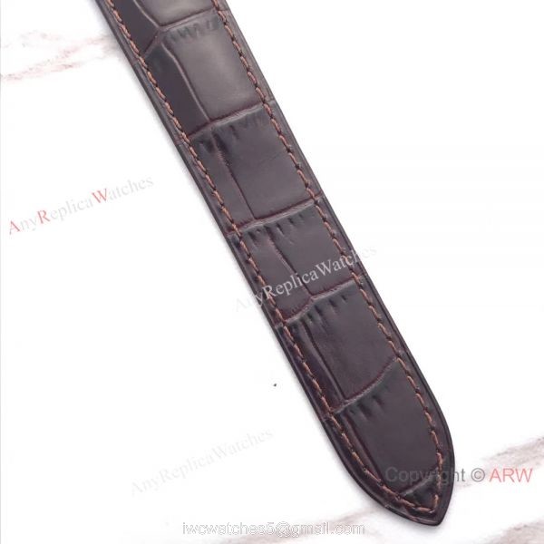 Drive De Cartier WGNM0003 Rose Gold Black Roman Watch Swiss Replica
