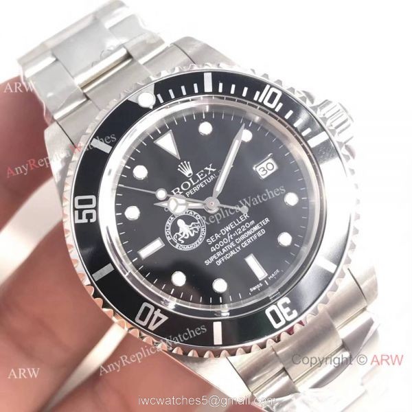 Replica Rolex Vintage SEA-Dweller Limited Edition SS Black Bezel Watch