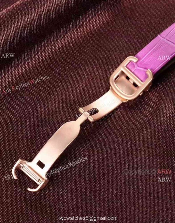 Wholesale Price Replica Cartier Pasha Lady Watch Rose Gold Case Blue Version